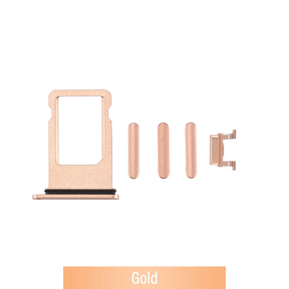 SIM Card Tray and Side Button for iPhone 8-Gold SIM Card Tray and Side Button for iPhone 8-Gold